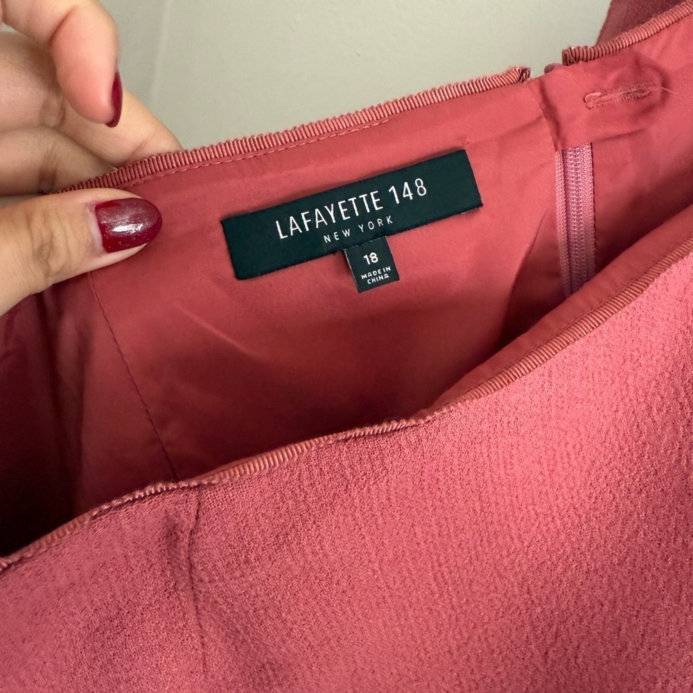 LAFAYETTE 148 New York 100% Virgin
Wool Cherrywood Skirt size 18 - Picture 5 of 9